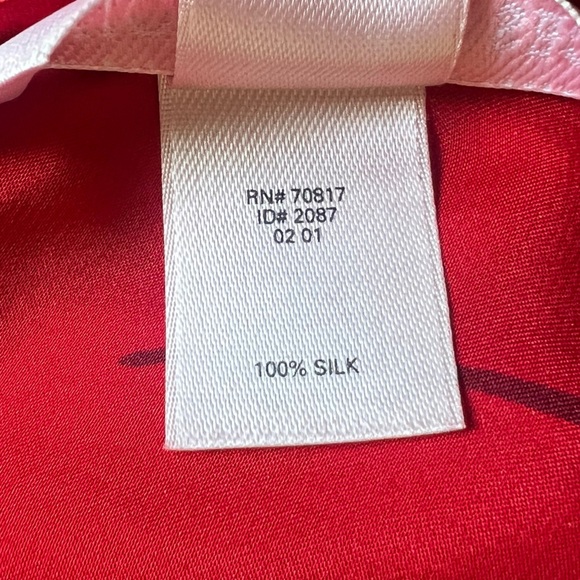 VTG Victorias Secret Floral Charmeuse Silk Full Length Slip Dress Cut Out Back S - Picture 15 of 16